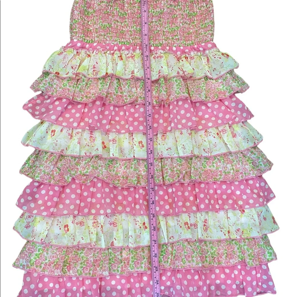 JUSTICE Girls 10 PINK Flapper TIERED DRESS
